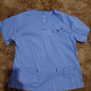 Med Couture Ceil Blue Scrub Top
